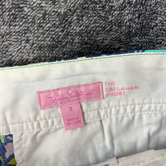 Lilly Pulitzer The Callahan Short Blue Floral 4" Inseam Women's 2 Preppy Coastal - Picture 3 of 10